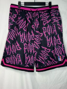 Pouya Baller Bball Mesh Shorts Mens XL Black Pink Bones Sesh Suicideboys Merch